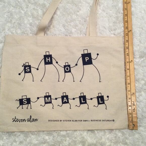 Shop Small Business Saturday Canvas Tote Bag - Picture 5 of 5